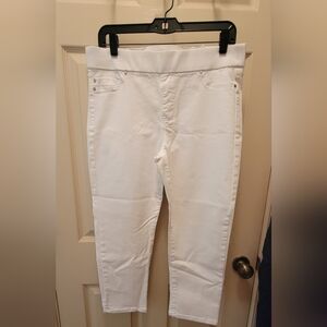Liverpool White Crop Jeans